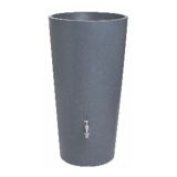 150ltr Vase Blue Grey Granite colour water tank with planting space and Chrome Tap