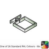100x100mm Flushjoint Aluminium Square  Downpipe Clip - Small Base - One of 26 Standard Matt RAL colours TBC 