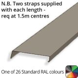 212mm Aluminium Sloping Coping (Suitable for 121-150mm Wall) - Length 3m - Powder Coated Colour TBC