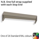 332mm  Aluminium Sloping Coping (Suitable for 241-270mm Wall) - Left-hand Stop End - Powder Coated Colour TBC