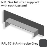 422mm  Aluminium Sloping Coping (Suitable for 331-360mm Wall) - Left-hand Upstand - RAL 7016 Anthracite Grey