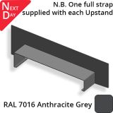 362mm  Aluminium Sloping Coping (Suitable for 271-300mm Wall) - Left-hand Upstand - RAL 7016 Anthracite Grey
