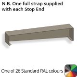 242mm  Aluminium Sloping Coping (Suitable for 151-180mm Wall) - Right-hand Stop End - Powder Coated Colour TBC