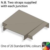 212mm Aluminium Sloping Coping (Suitable for 121-150mm Wall) - Right-hand T Junction - Powder Coated Colour TBC