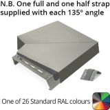 392mm  Aluminium Coping (Suitable for 301-330mm Wall) - 135 Degree Angle - Powder Coated