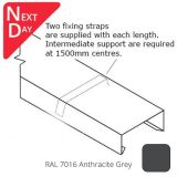 422mm Aluminium Coping (Suitable for 301-360mm Wall) - Length 3m - RAL 7016 Anthracite Grey