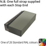 362mm  Aluminium Coping (Suitable for 271-300mm Wall) - Stop End - Powder Coated