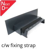 362mm  Aluminium Coping (Suitable for 241-300mm Wall) - Upstand - RAL 7016 Anthracite Grey