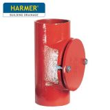 100mm Harmer SML Cast Iron Soil & Waste Above Ground Pipe - Round Access Pipes - 250mm length