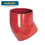 100mm Harmer SML Cast Iron Soil & Waste Above Ground Pipe - Single Bend - 30 Degree