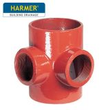 100 x 2" BSP Harmer SML Cast Iron Soil & Waste Above Ground Pipe - Corner Boss Pipes - 100mm length