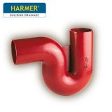 100mm Harmer SML Cast Iron Soil & Waste Above Ground Pipe - Plain Trap