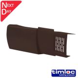 Dry Fix Verge for Profiled Tile Right Hand Unit - Brown