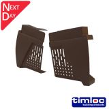 Dry Fix Verge for Profiled Tile Eaves Closer L&R Pair - Brown