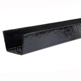 100 x 75mm (4"x3") Hargreaves Foundry Cast Iron Box Gutter - 1.83m (6ft) - Pre-Painted Black - from Rainclear Systems