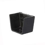 100 x 75mm (4"x3") Hargreaves Foundry Cast Iron Box Internal Stopend - Pre-Painted Black - from Rainclear Systems