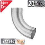 80mm Infinity ZM Downpipe 70degree Bend from Rainclear Systems with a 20year full system guarantee and next day delivery