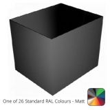 230mm Juno Hopper Aluminium with Square 76mm outlet PPC - One of 26 Standard Matt RAL colours TBC