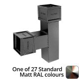 75 x 75mm (3"x3") Cast Aluminium 90 Degree Branch without Ears - One of 26 Standard Matt RAL colours TBC
