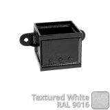 75 x 75mm (3"x3") Cast Aluminium Eared Socket - Textured 9016 White
