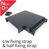 362mm Aluminium Coping (Suitable for 241-300mm Wall) - 90 Degree Angle - RAL 7016 Anthracite Grey