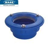 Vari-Level Non-Trapped Vertical Outlet Medium Sump Cast Iron Wade Drain Body - 4"BSP