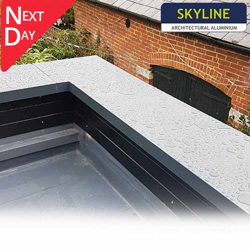 The 422mm Aluminium Coping - Suitable for 301-360mm wide walls - Stocked FOR NEXT DAY DELIVERY (Also available in 26 standard RAL colours in 10 Days)