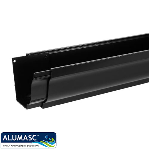 premium extruded aluminium gutter & fittings with a moulded profile from Alumasc