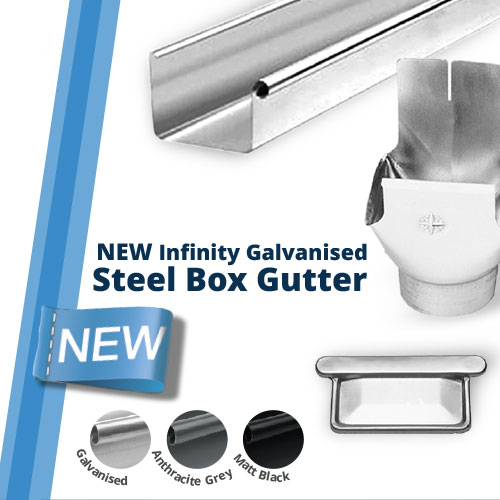 Galvanised Box Steel Gutters