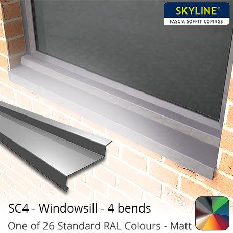 4 bends Aluminium Windowsill landingpage image