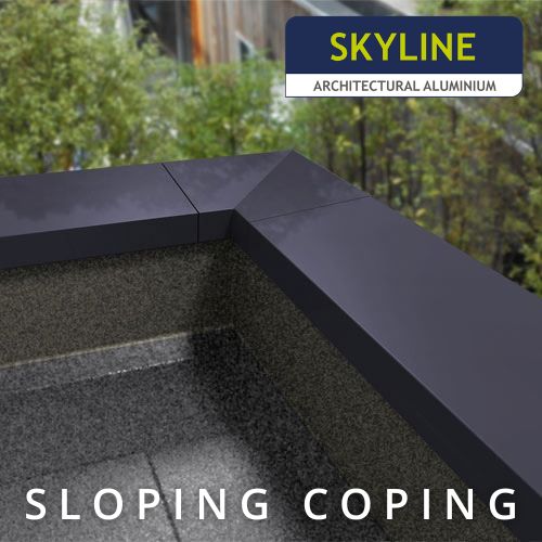 Sloping Aluminium coping