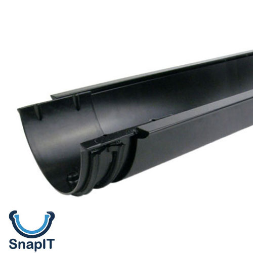 NEW swifter-fit extruded aluminium SnapIT gutter & fittings in a beaded half round round profile