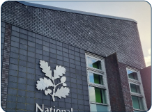 Heelis, National Trust HQ refurb'ed with anthracite grey aluminium coping case study