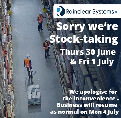 We're Stocktaking Thurs 30 June & Fri 1 Jul - Normal business will resume Mon 4 Jul