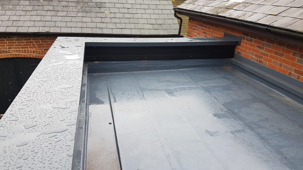 Anthrcaite Grey Aluminium wall roof-edge Coping New forest Customer case study image 003