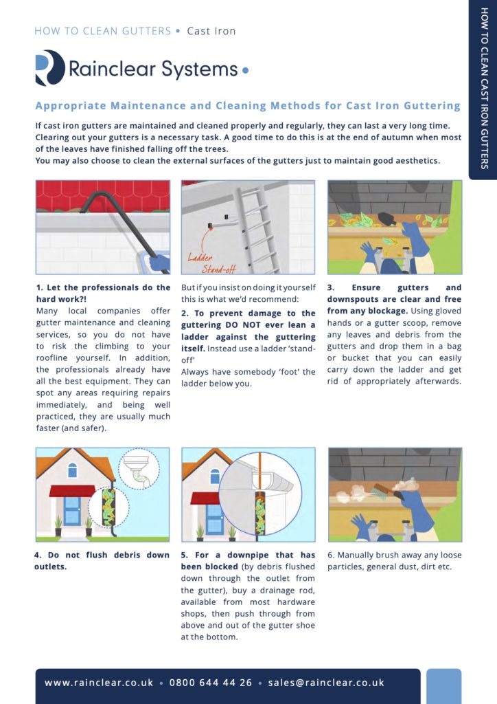 How to Clean Cast Iron Gutters Guidance