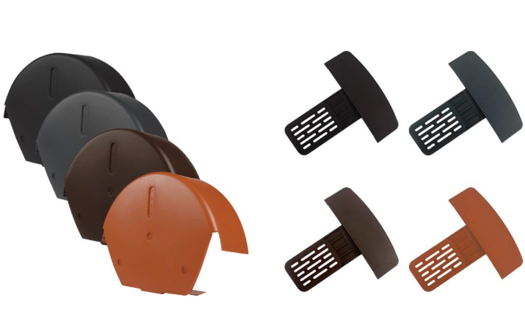 Timloc Universal dry fix half round ridge end cap & Ambi-verge eaves starter