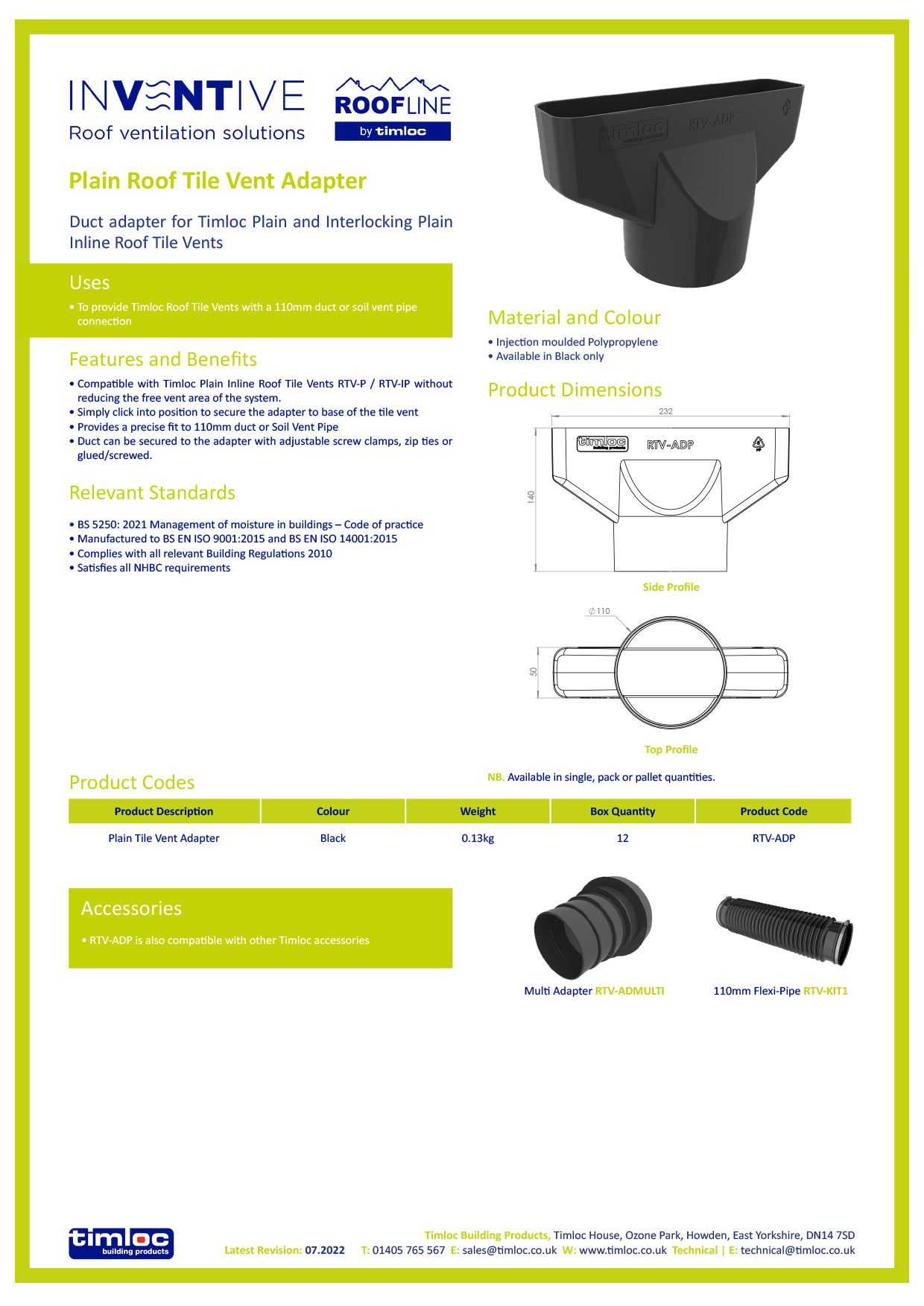 Timloc Building Products Datasheet - Over Fascia Ventilation System